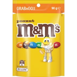M&M'S Peanut Milk Chocolate GRABnGO Bag 90g image